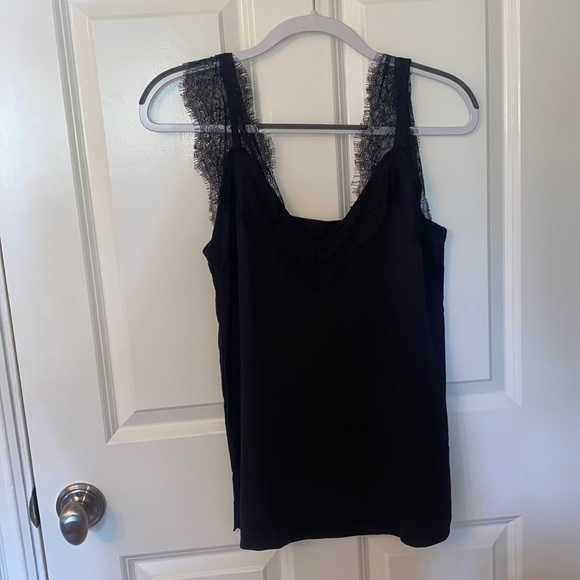 Black lace detail top - Picture 1 of 2